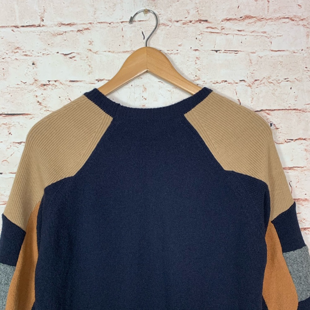 Celine Cashmere Wool Color Block Tunic Sweater - Picture 8 of 8